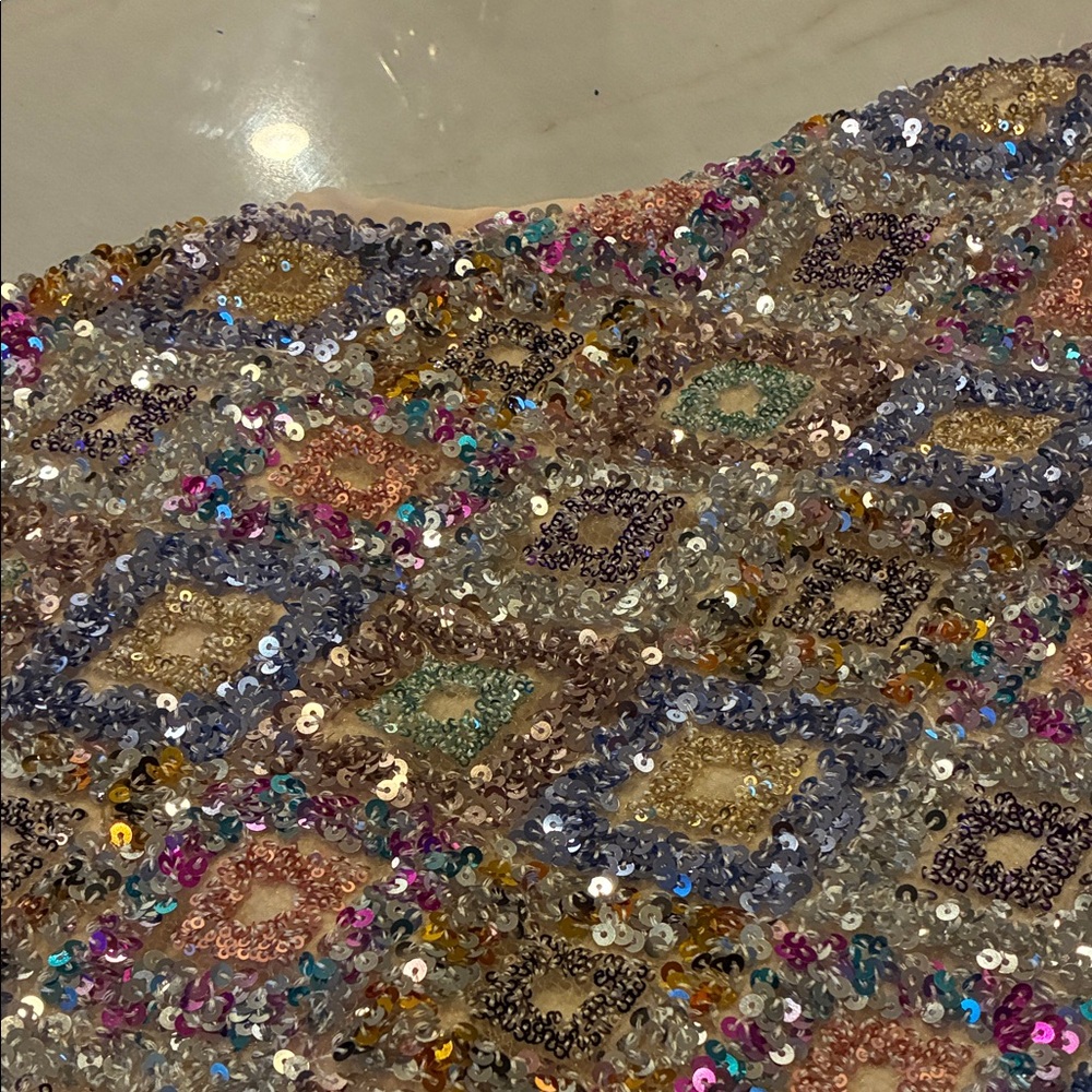 Oversized Sequin Open Cardigan - Picture 15 of 16